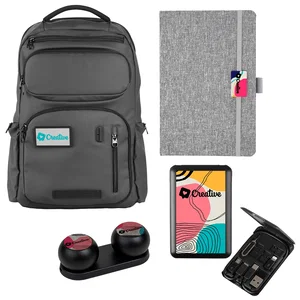 Desk Kit: Journal, Wireless Speakers, 15W Wireless Charger