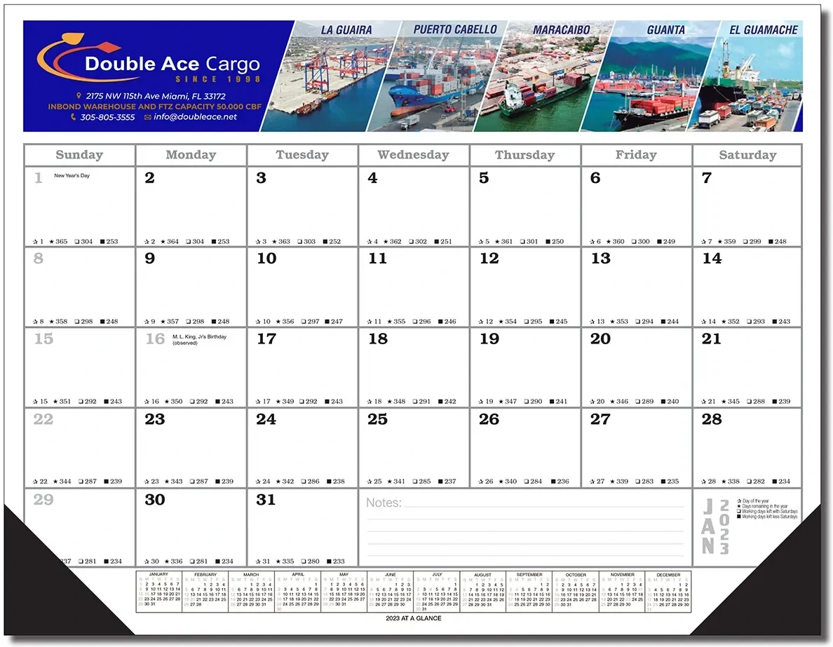 Desk Planner Blotter Calendar (Full Color) — view 2