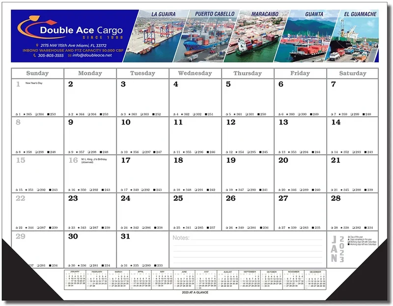 Desk Planner Blotter Calendar (Full Color) — view 2
