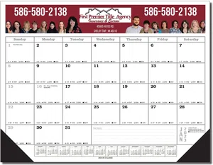 Desk Planner Blotter Calendar (Full Color)