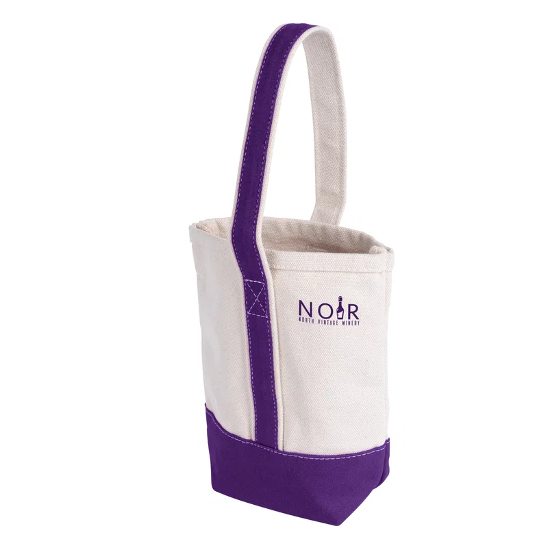 Customized Deux Wine Bottle Tote Bag — view 6