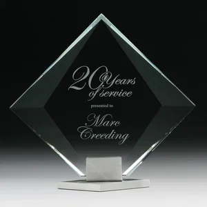 Hand-Assembled Starfire and Aluminum Diamond Award