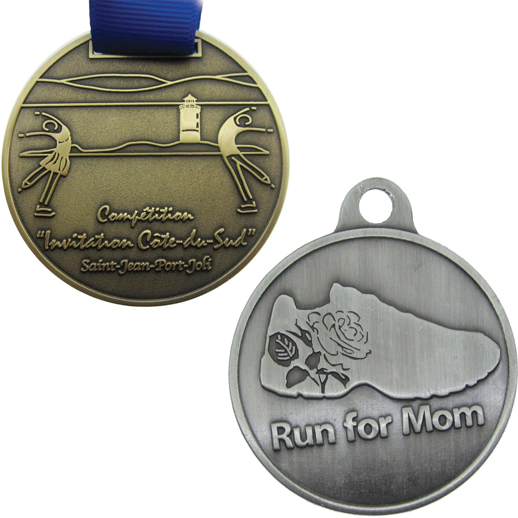Diestruck Antiqued Medals 2 Dia
