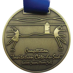 Diestruck Antiqued Medals: 2" Dia