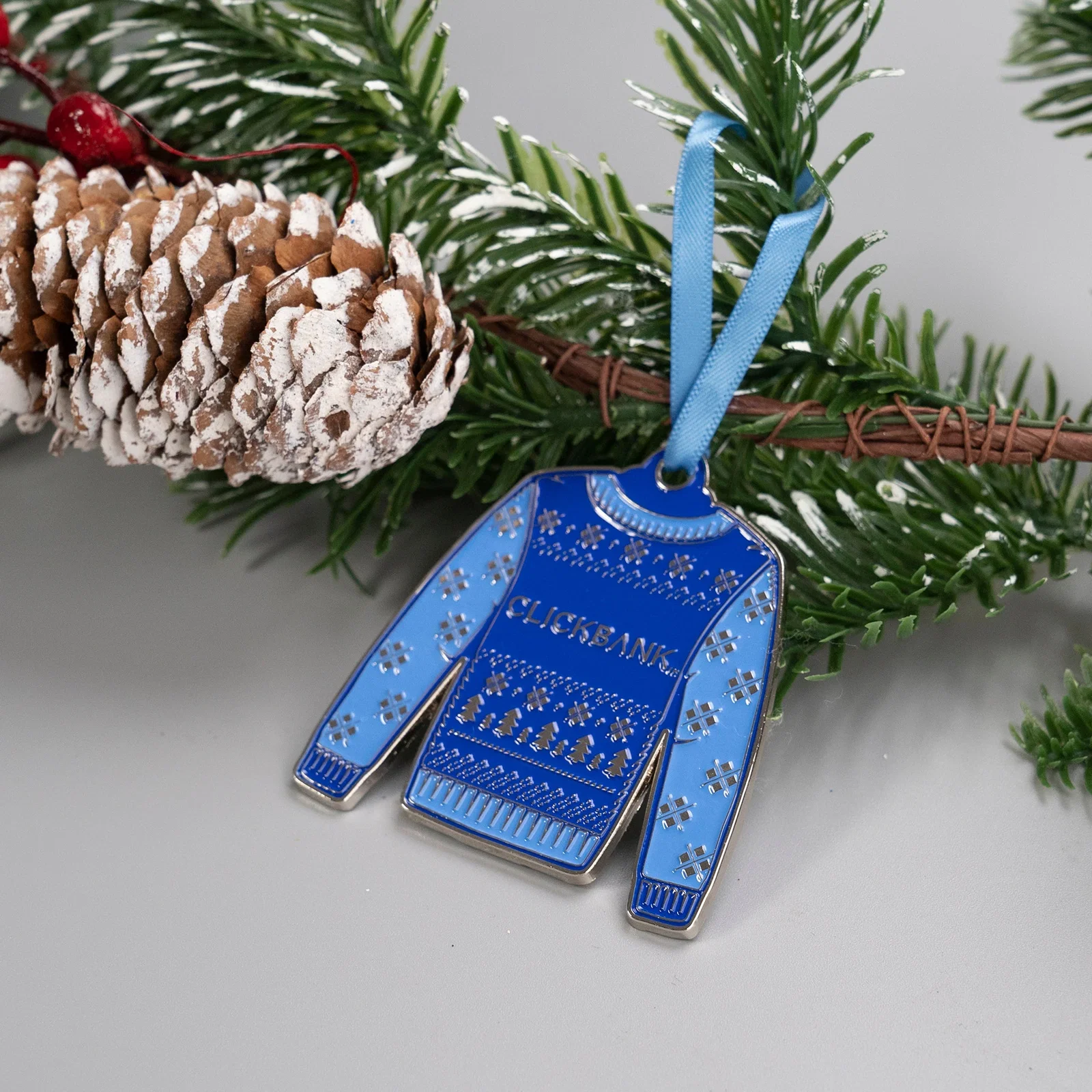 Die Struck Ornaments: 2" W x 2" H