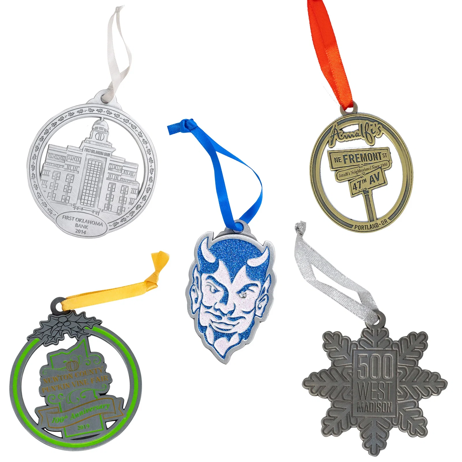 Die Struck Ornaments: 2" W x 2" H — view 10