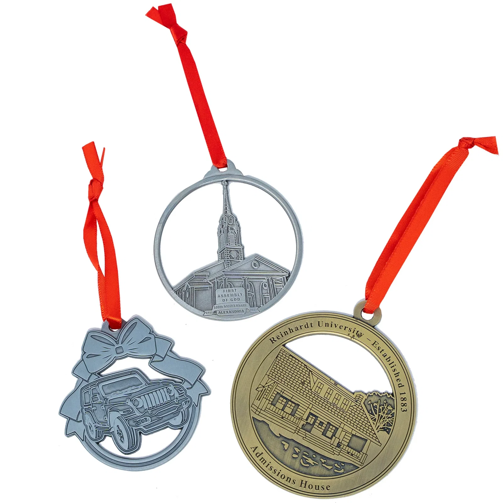 Die Struck Ornaments: 2" W x 2" H — view 5