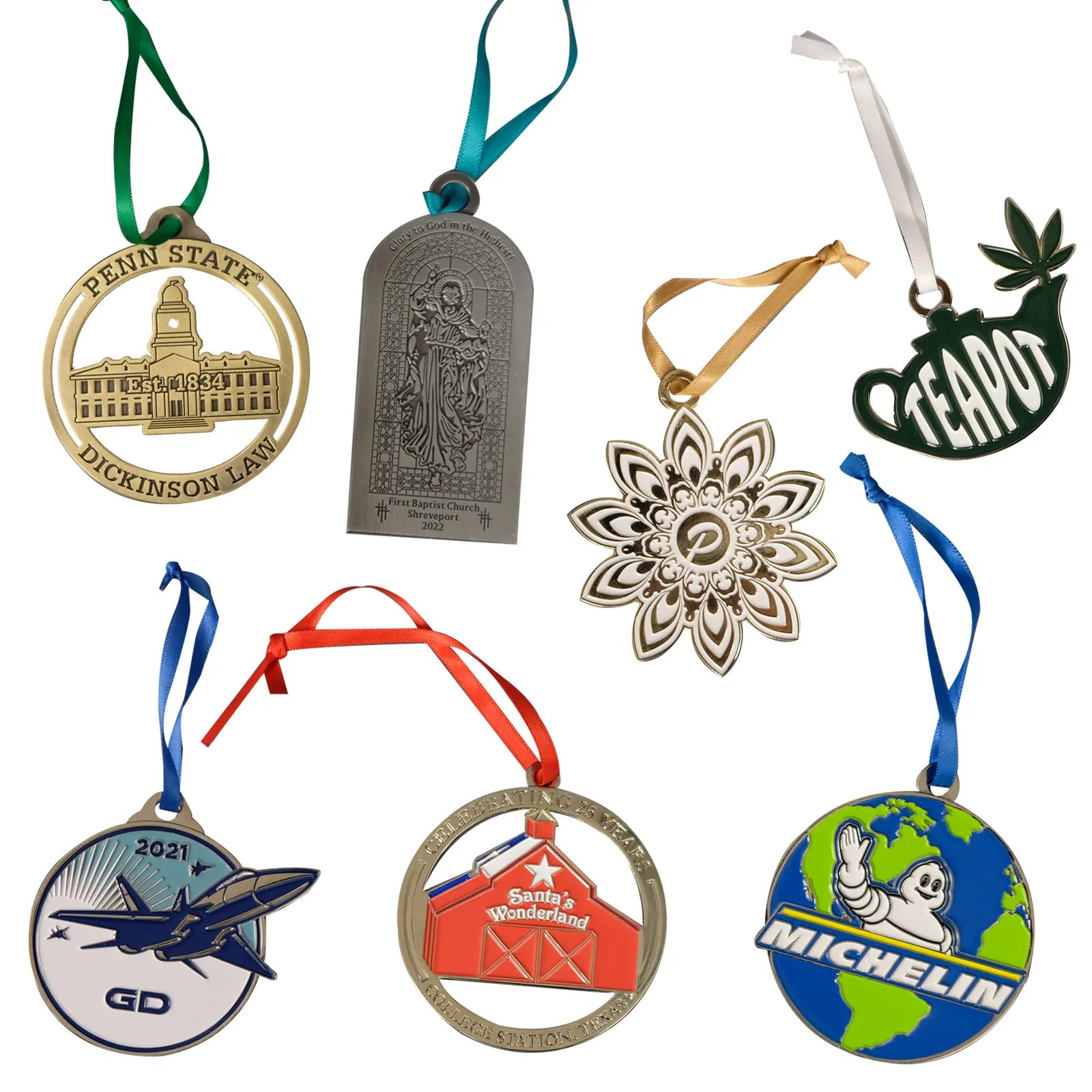 Die Struck Ornaments: 2" W x 2" H — view 6