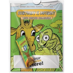 Differences, Everybody is Different with Chester Chameleon Coloring Book & Crayons Combo Pack