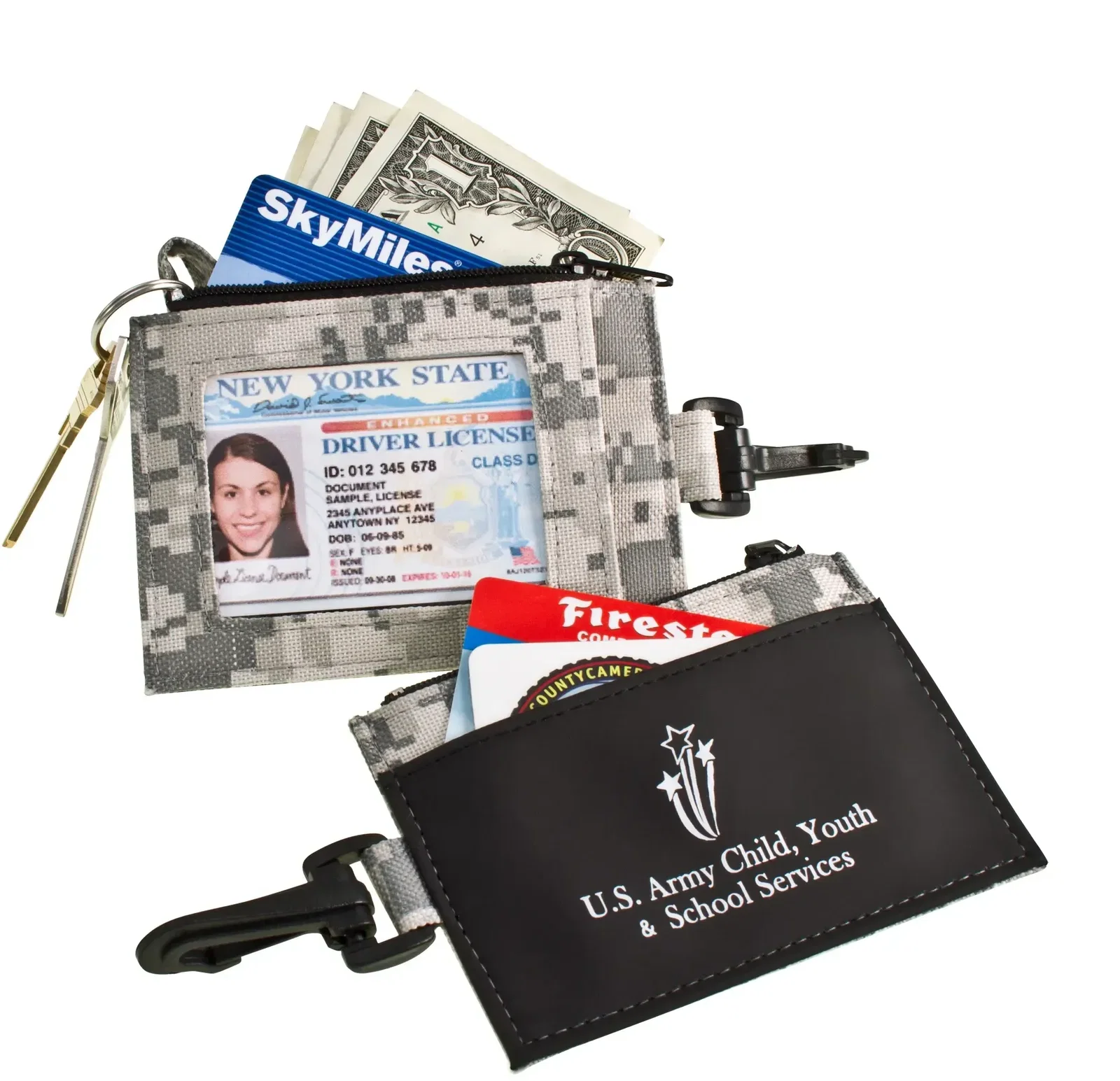 Personalized Digi-Camo ID Clip — view 2