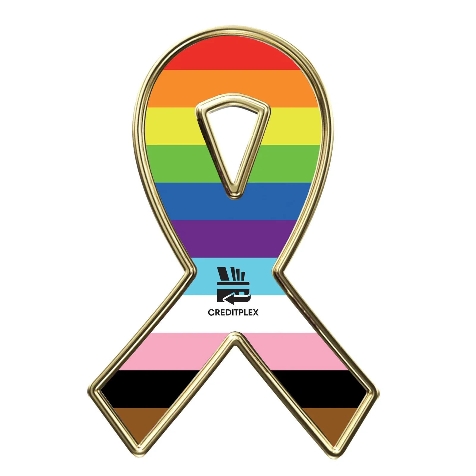 Digistock Lapel Pins: Ribbon — view 2