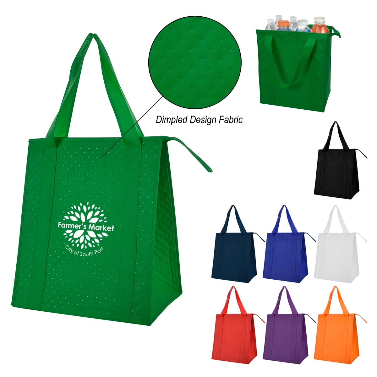 Empty bag folded flat for storage
