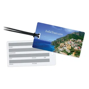 Diplomat Writeable Surface Luggage Tag, 4.25" x 2.25", Full-Color Imprint