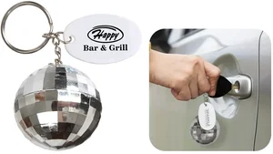Custom Disco Ball Keychain