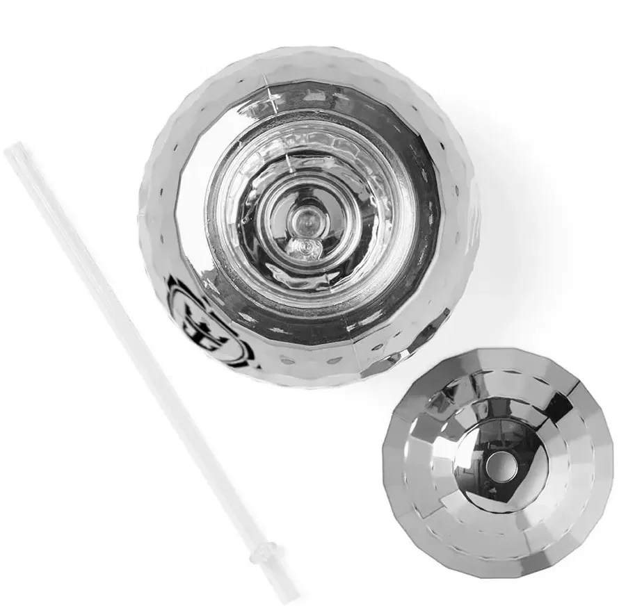 Disco Ball Tumbler with Straw — view 3
