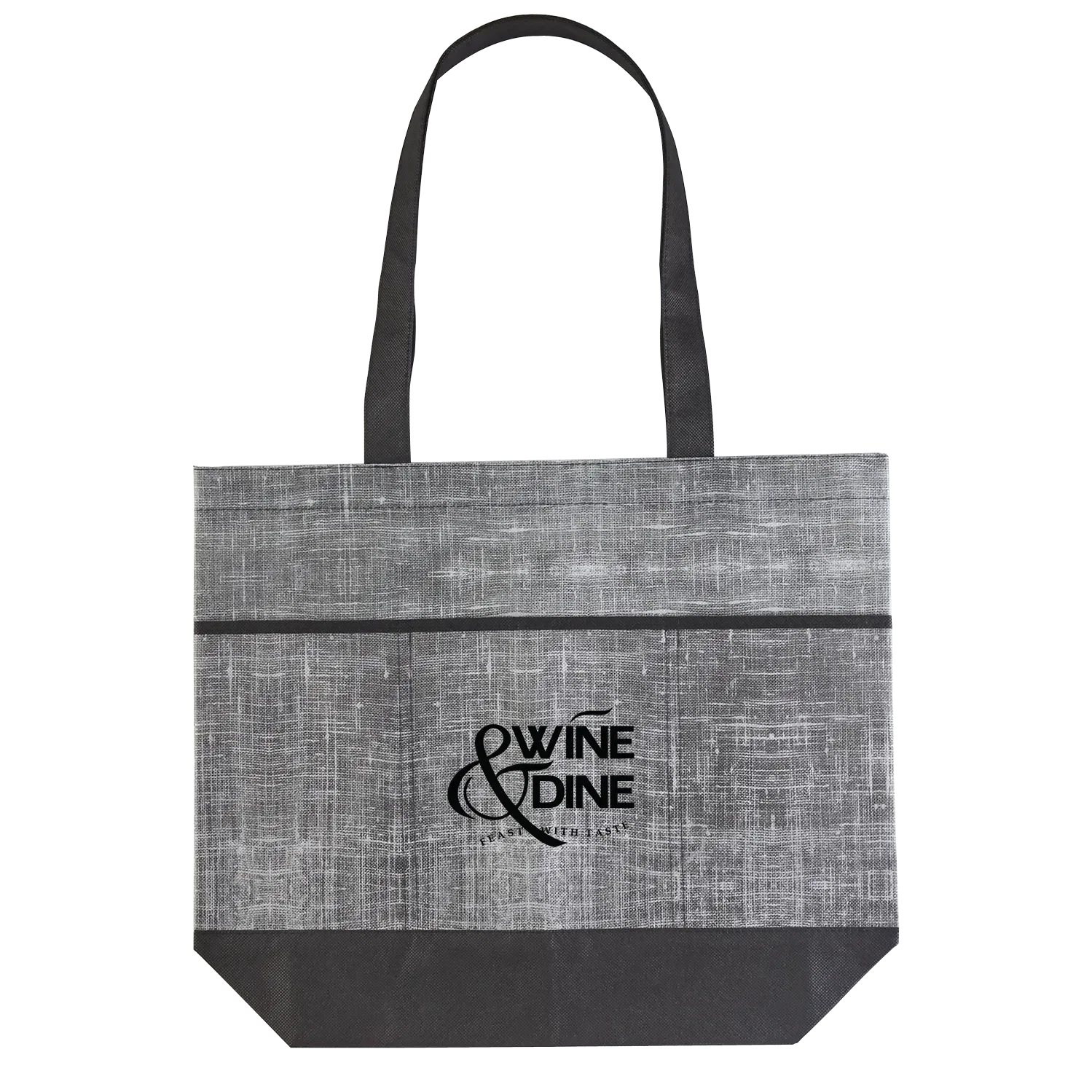 Custom Denim Look Non-Woven Tote — view 3