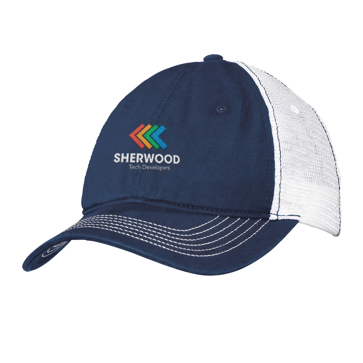 Two-tone mesh back cap shown from the front