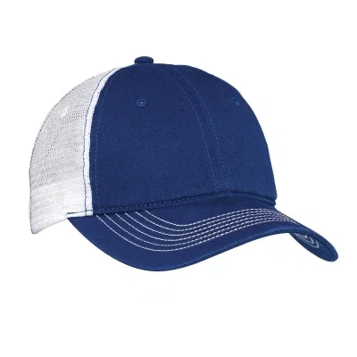 Rear of the trucker style hat at eye level