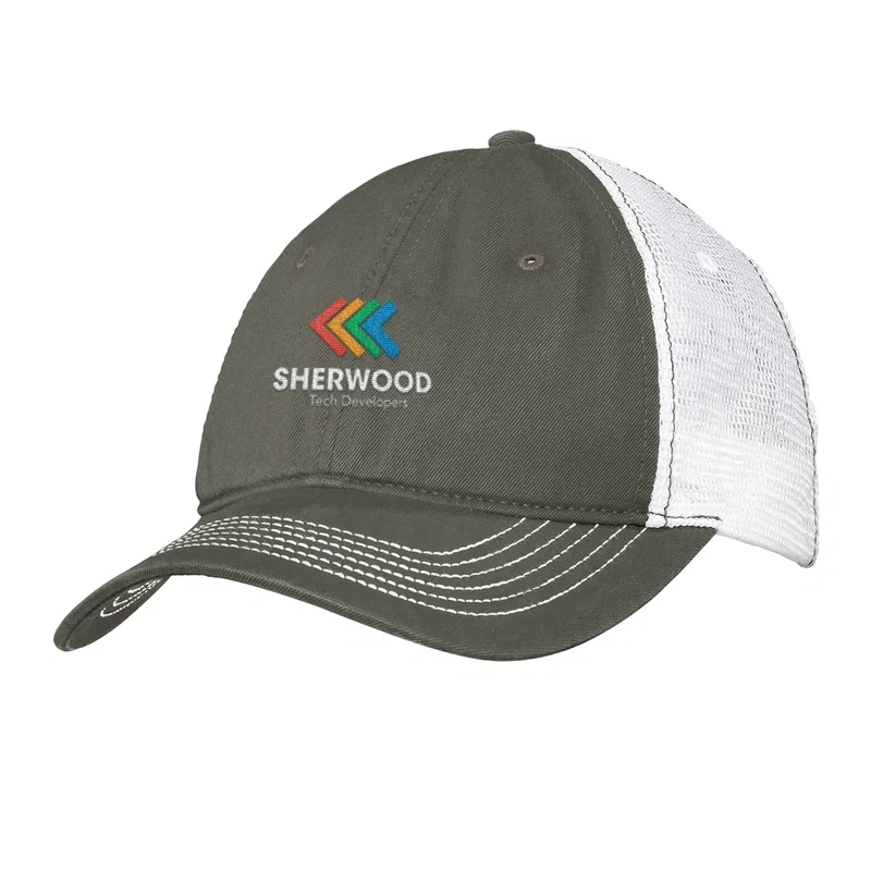 Imprinted District® Mesh Back Cap — view 2