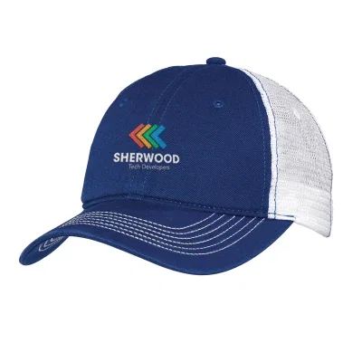 Curved brim detail seen from below