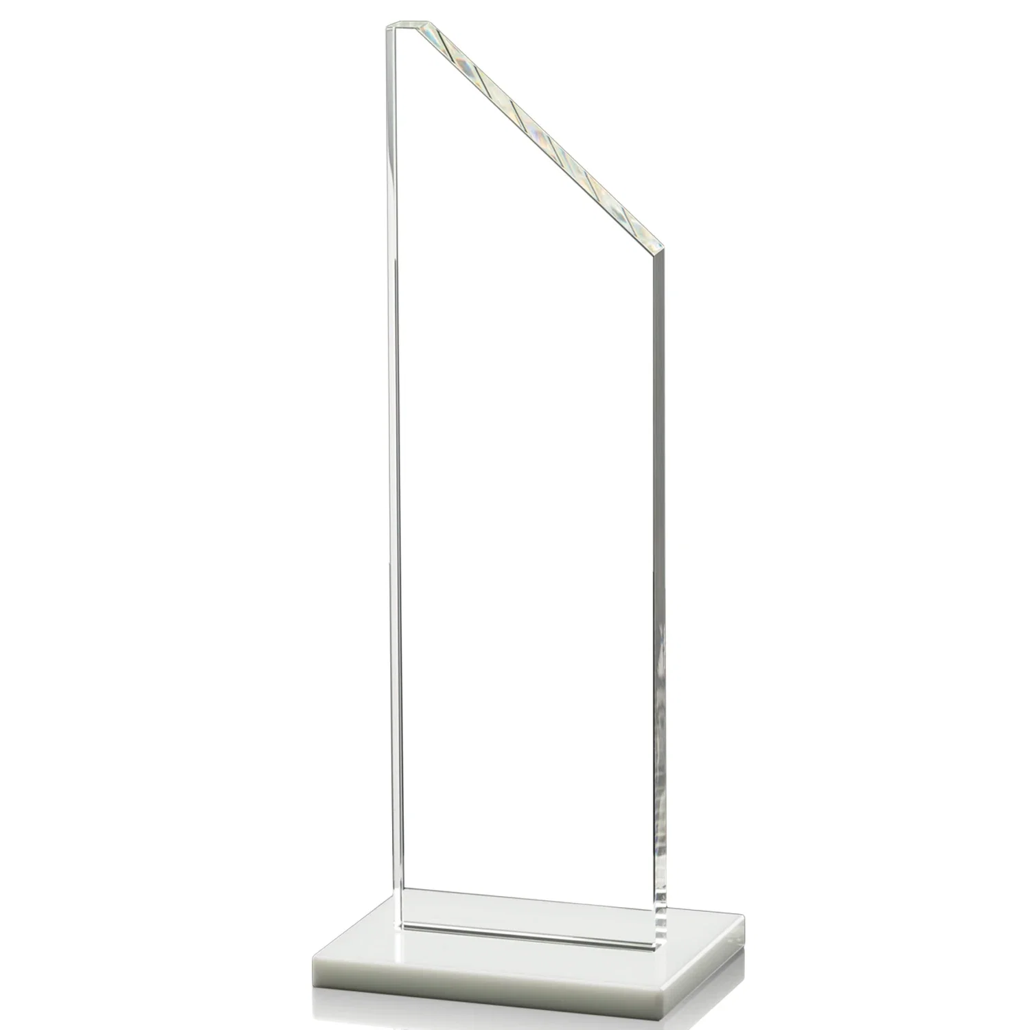Promotional Starfire Crystal Peak Award on White Crystal Base, awards for dealer and partner awards