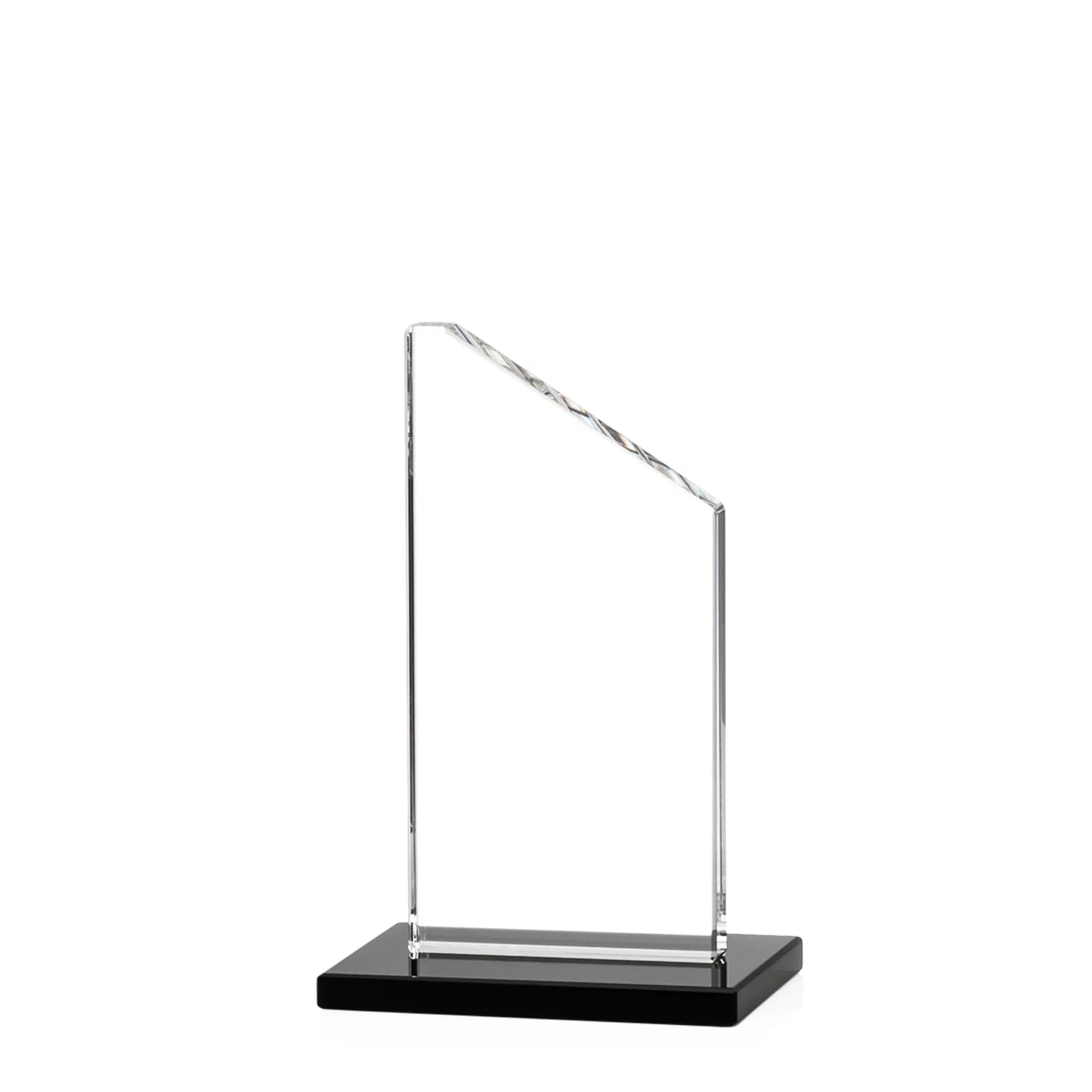 Promotional Starfire Crystal Peak Award on White Crystal Base, awards for company anniversary events