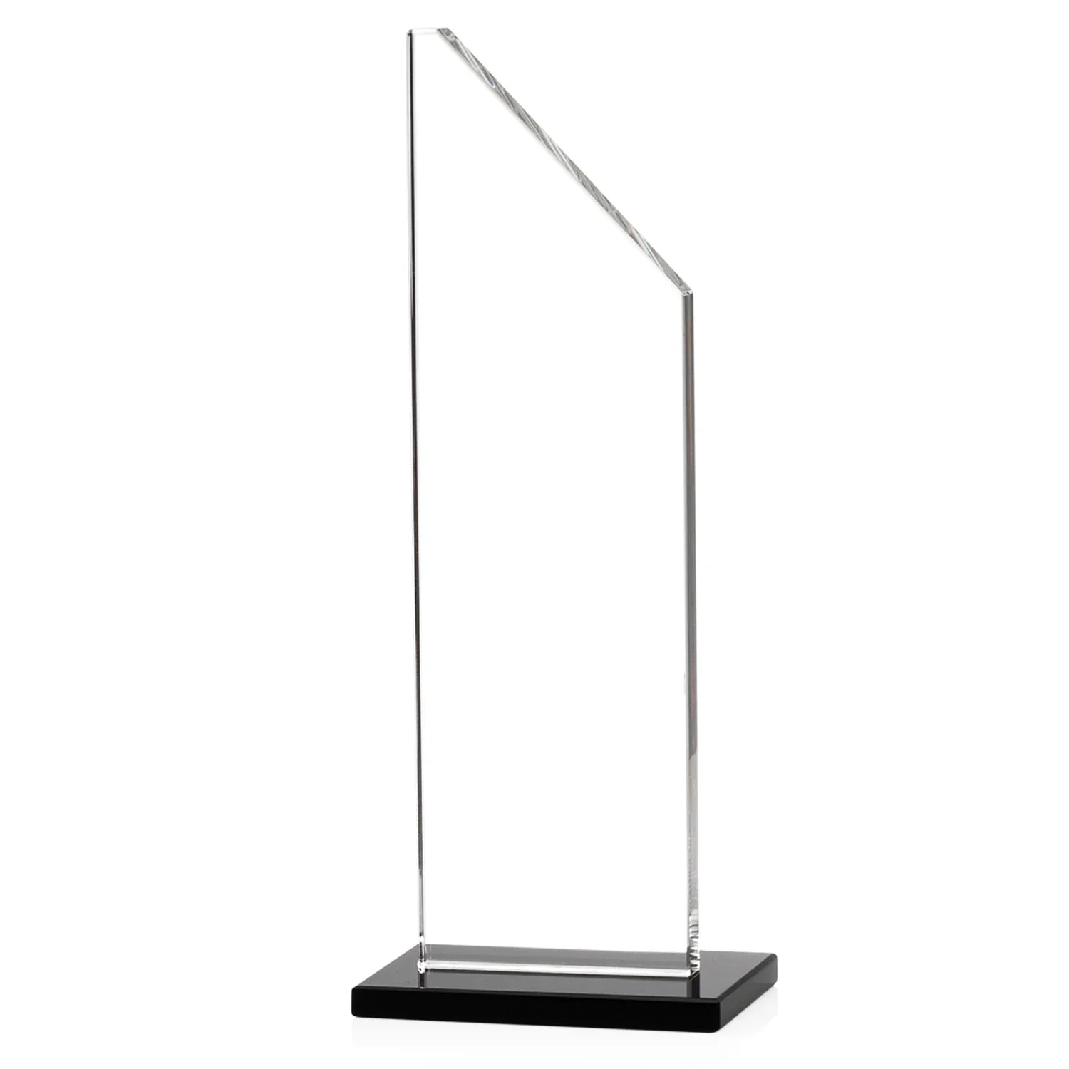 Branded Starfire Crystal Peak Award on White Crystal Base, awards for corporate award ceremonies