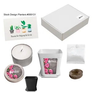DIY Planter And Candle Gift Set