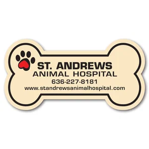 Imprinted Dog Bone Magnet