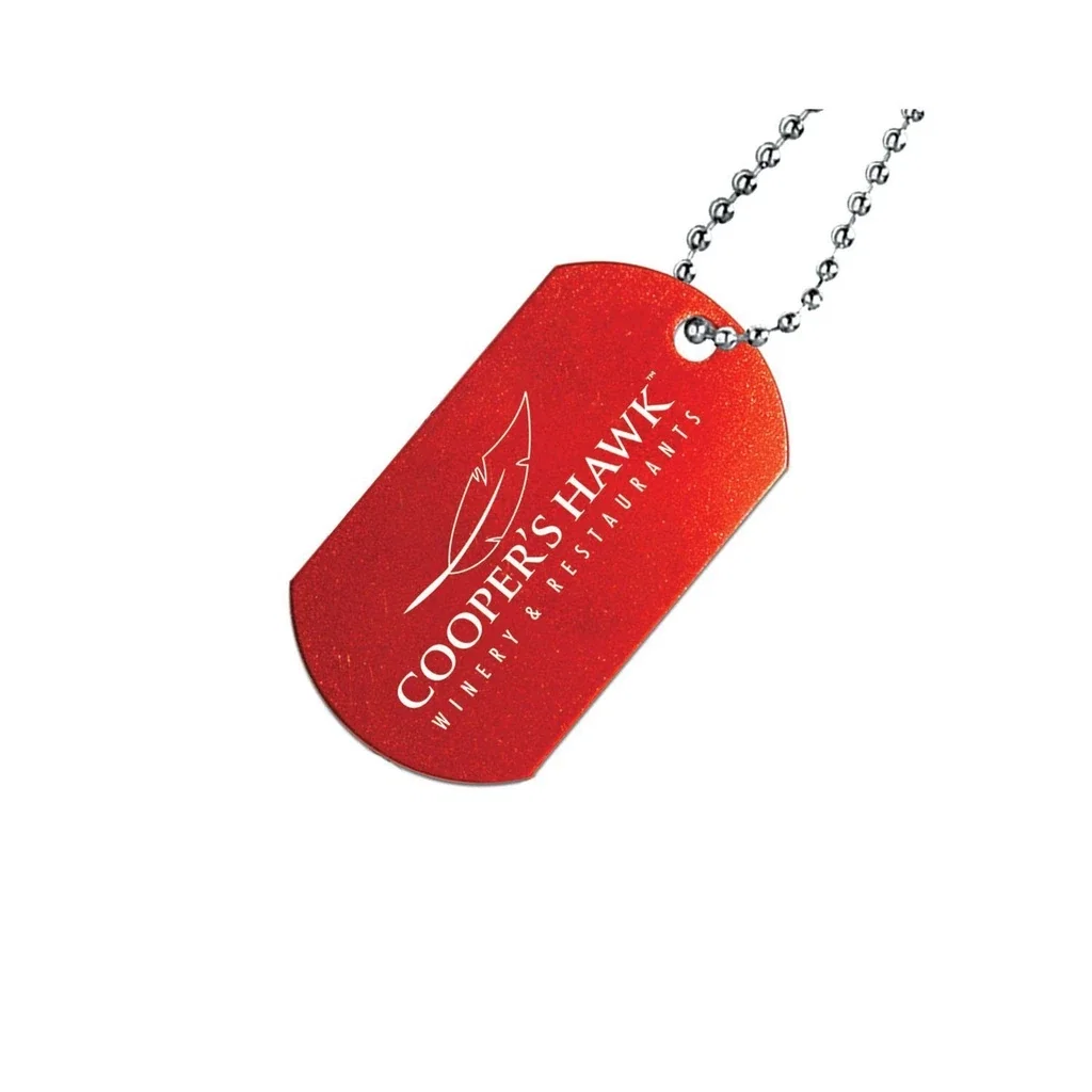 Custom Dog Tag — Red — view 2
