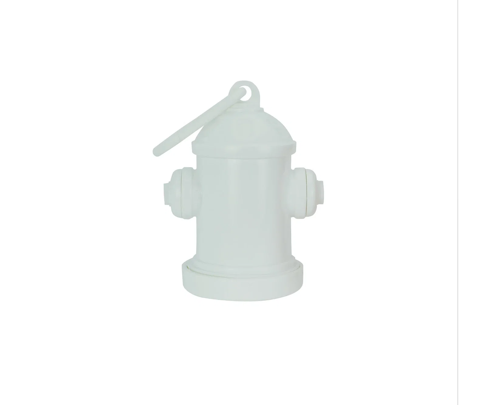 Doggy Pal Leash-Clip Bag Holder. Fire-hydrant-shaped waste bag dispenser that clips to a leash for dog park giveaways, view 4