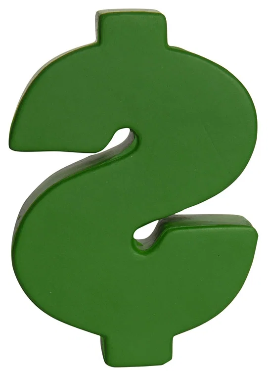 Customized Dollar Sign Stress Reliever — view 3