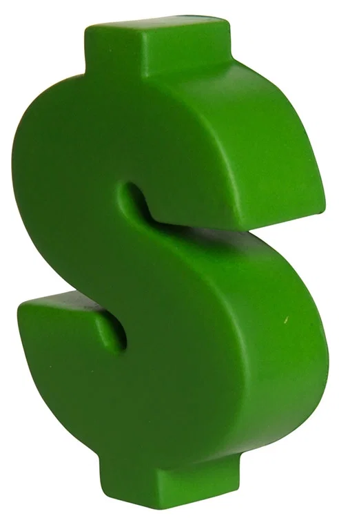 Customized Dollar Sign Stress Reliever — view 4