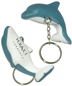 Dolphin Stress Reliever Keychain