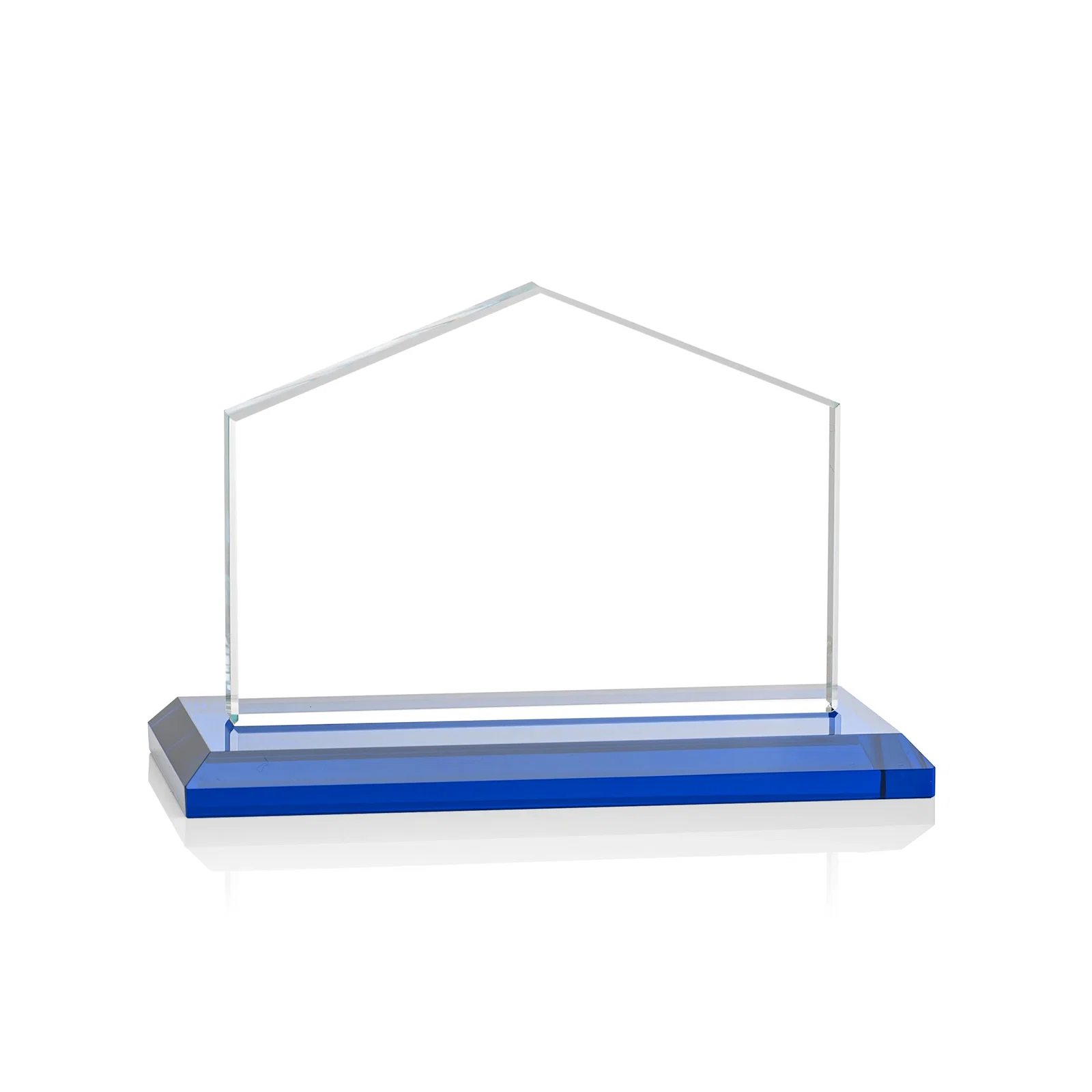 Personalized Starfire Crystal Real Estate Award in Eight Base Colors, with your logo for sales achievement awards