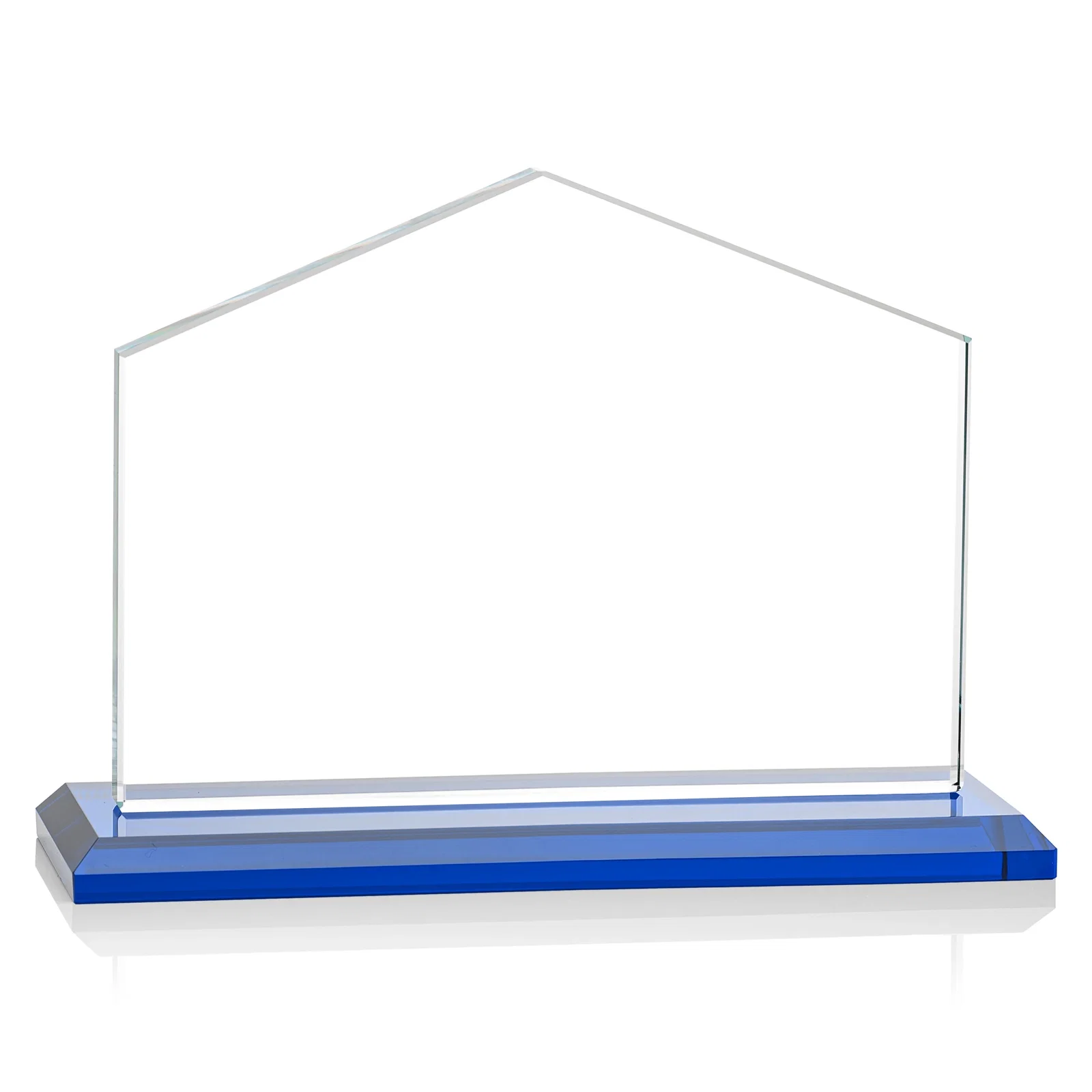 Personalized Starfire Crystal Real Estate Award in Eight Base Colors, with your logo for team milestone celebrations