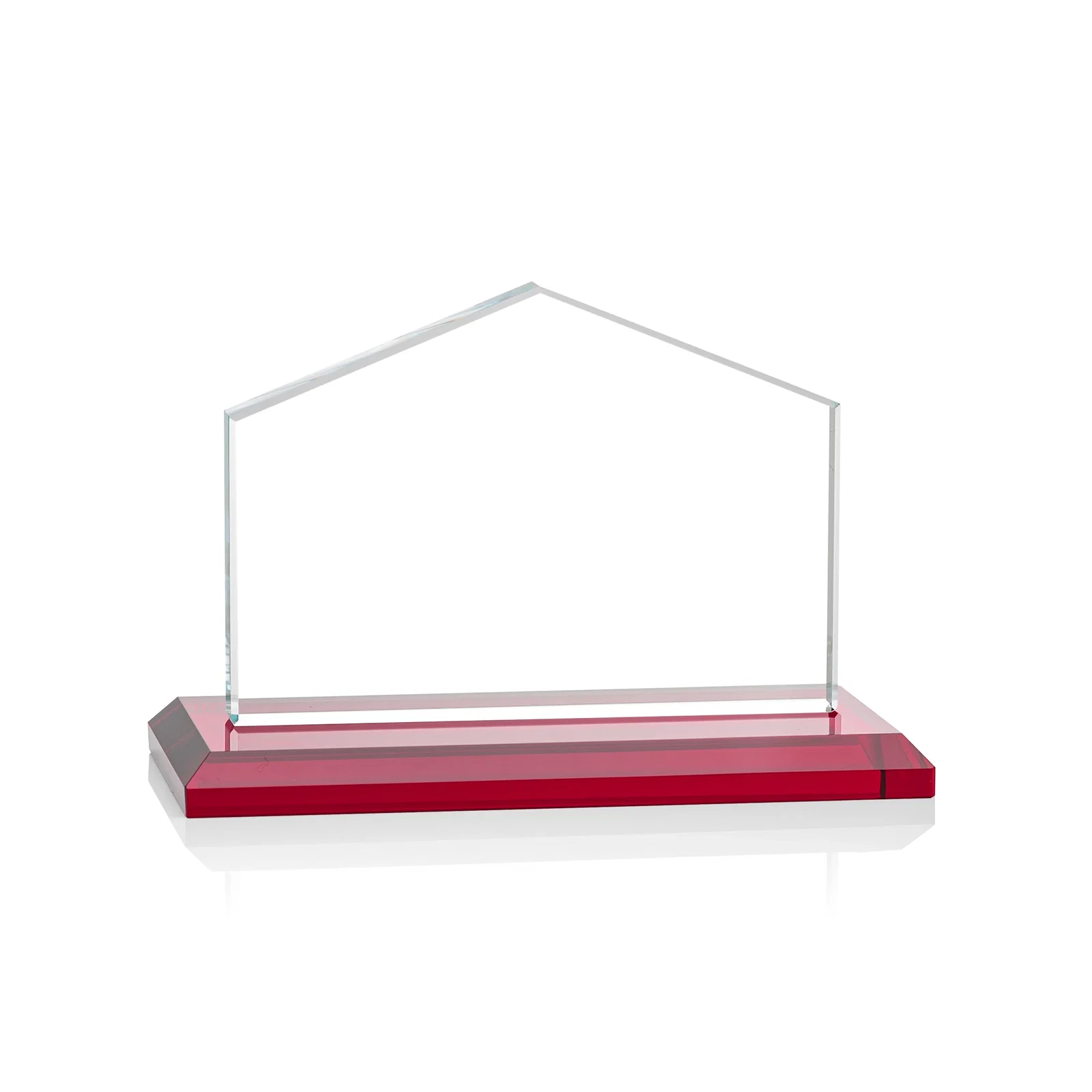 Personalized Starfire Crystal Real Estate Award in Eight Base Colors, with your logo for graduation ceremonies