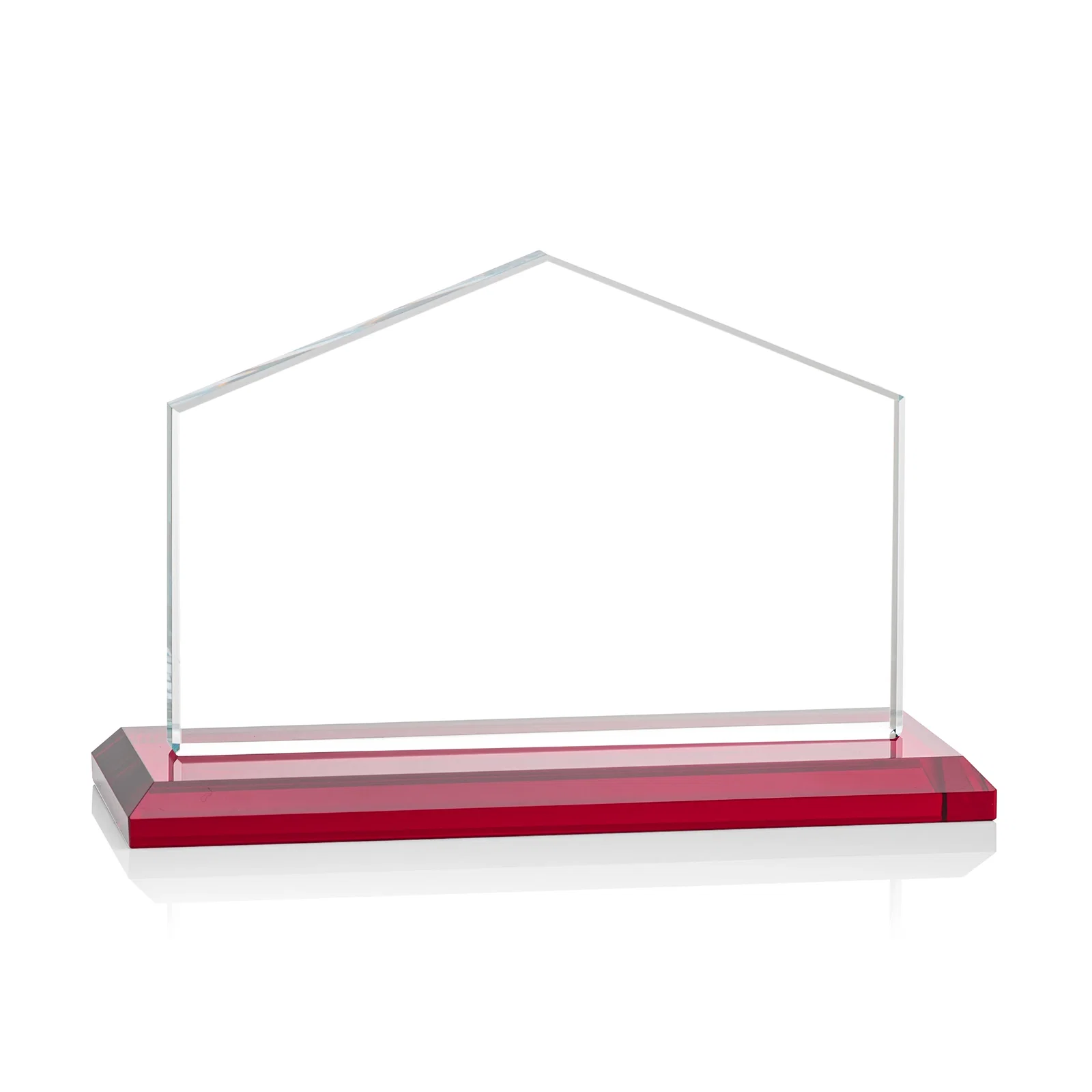 Personalized Starfire Crystal Real Estate Award in Eight Base Colors, with your logo for safety achievement programs
