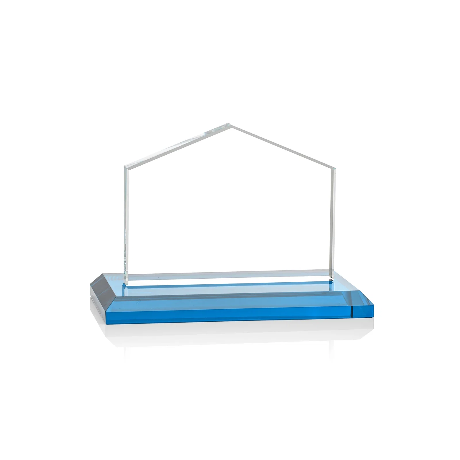 Personalized Starfire Crystal Real Estate Award in Eight Base Colors, with your logo for volunteer appreciation