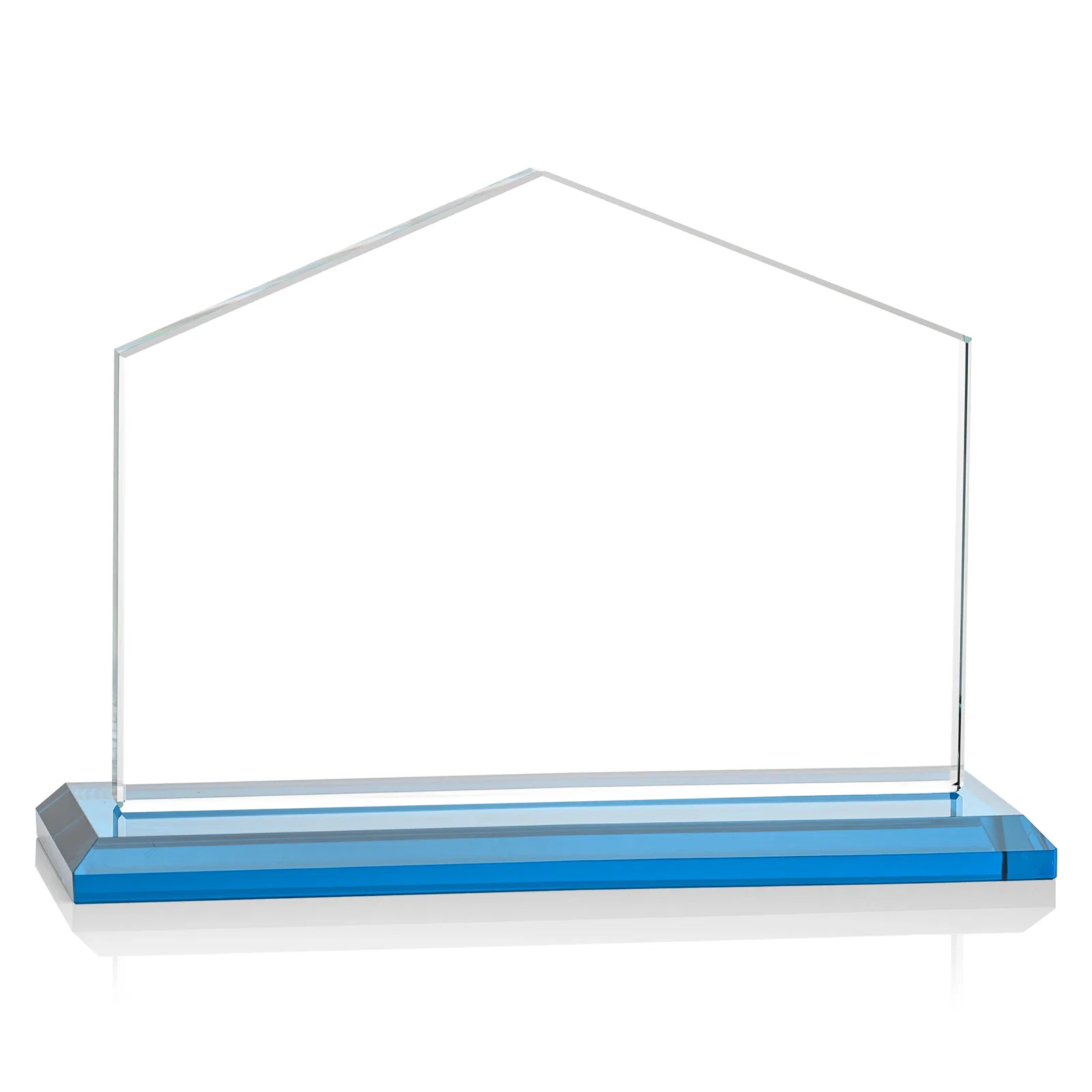 Promotional Starfire Crystal Real Estate Award in Eight Base Colors, with your logo for employee recognition