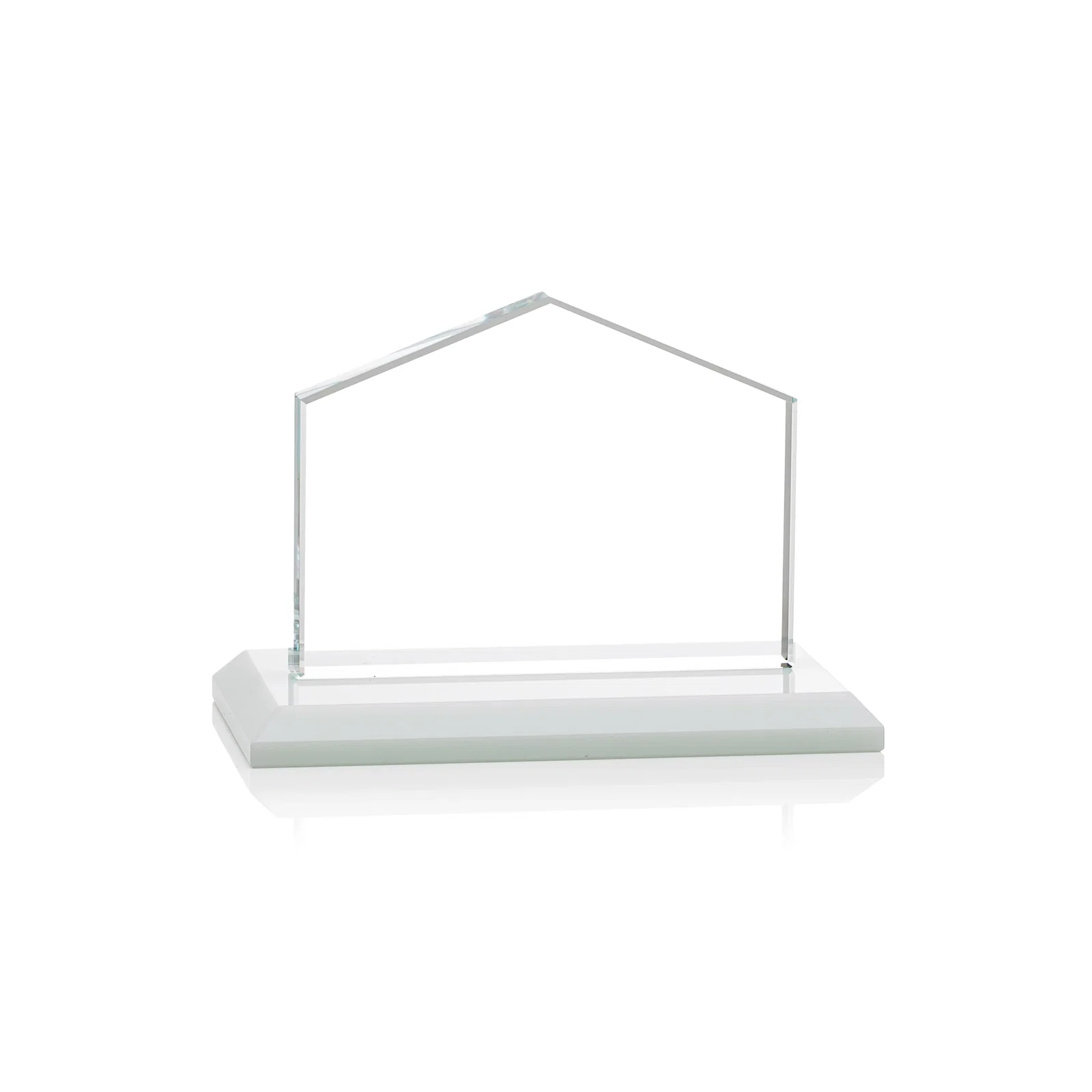 Promotional Starfire Crystal Real Estate Award in Eight Base Colors, with your logo for corporate award ceremonies