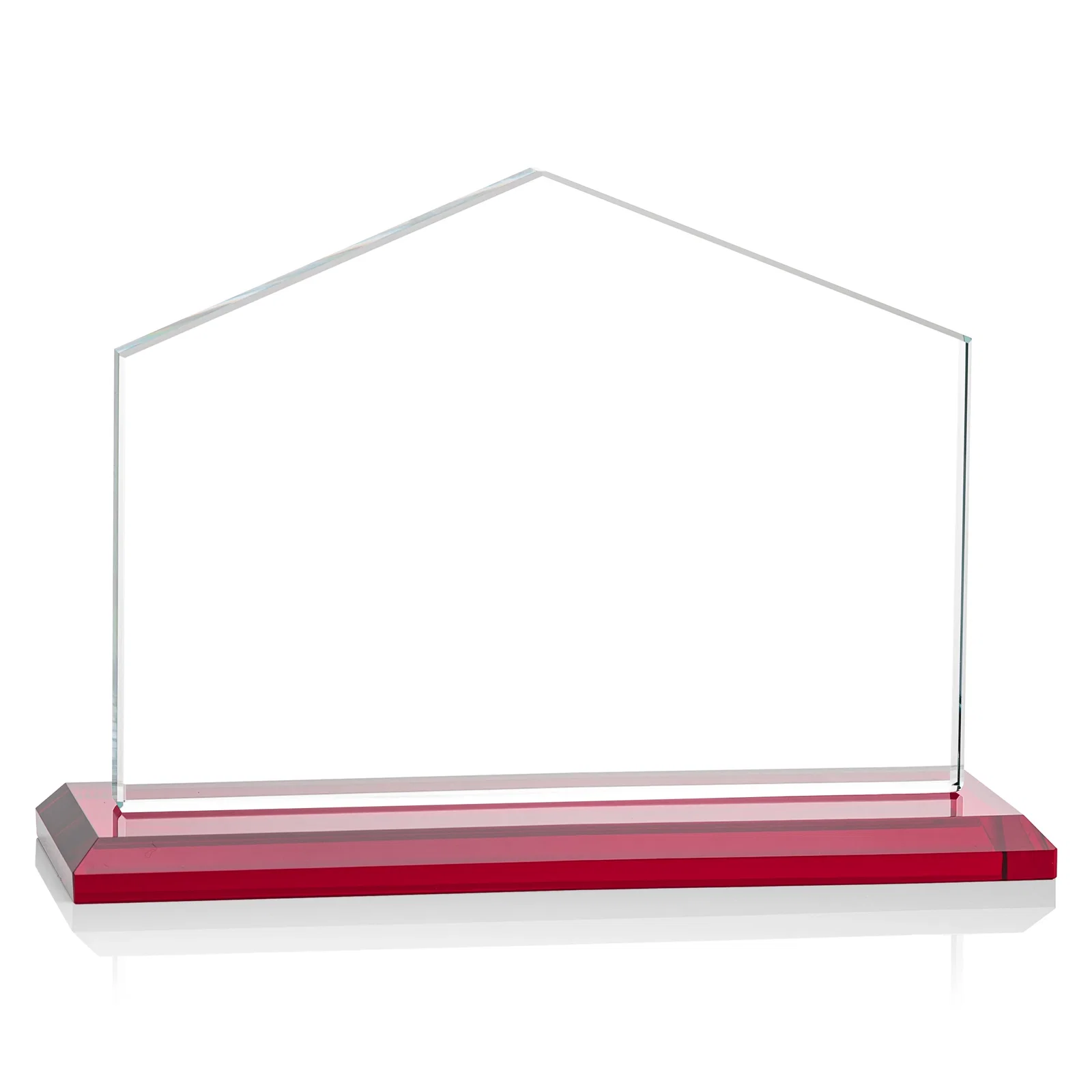 Promotional Starfire Crystal Real Estate Award in Eight Base Colors, with your logo for team milestone celebrations