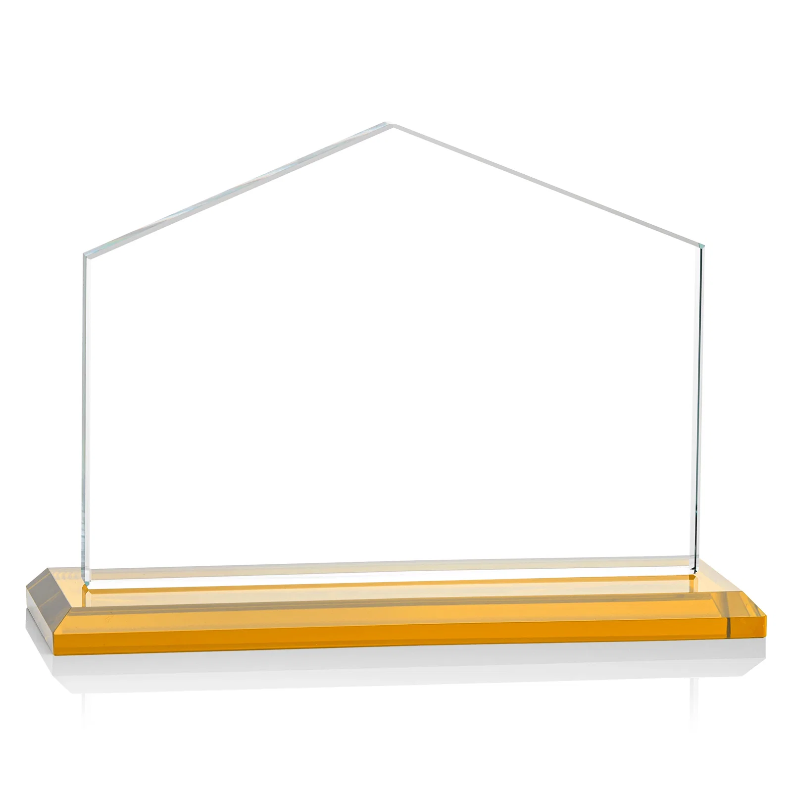 Custom Starfire Crystal Real Estate Award in Eight Base Colors, with your logo for team milestone celebrations