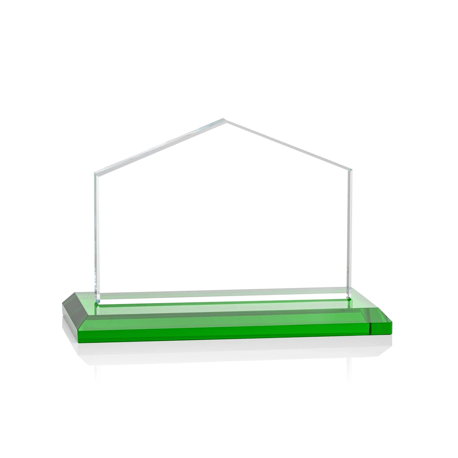 Custom Starfire Crystal Real Estate Award in Eight Base Colors, with your logo for graduation ceremonies