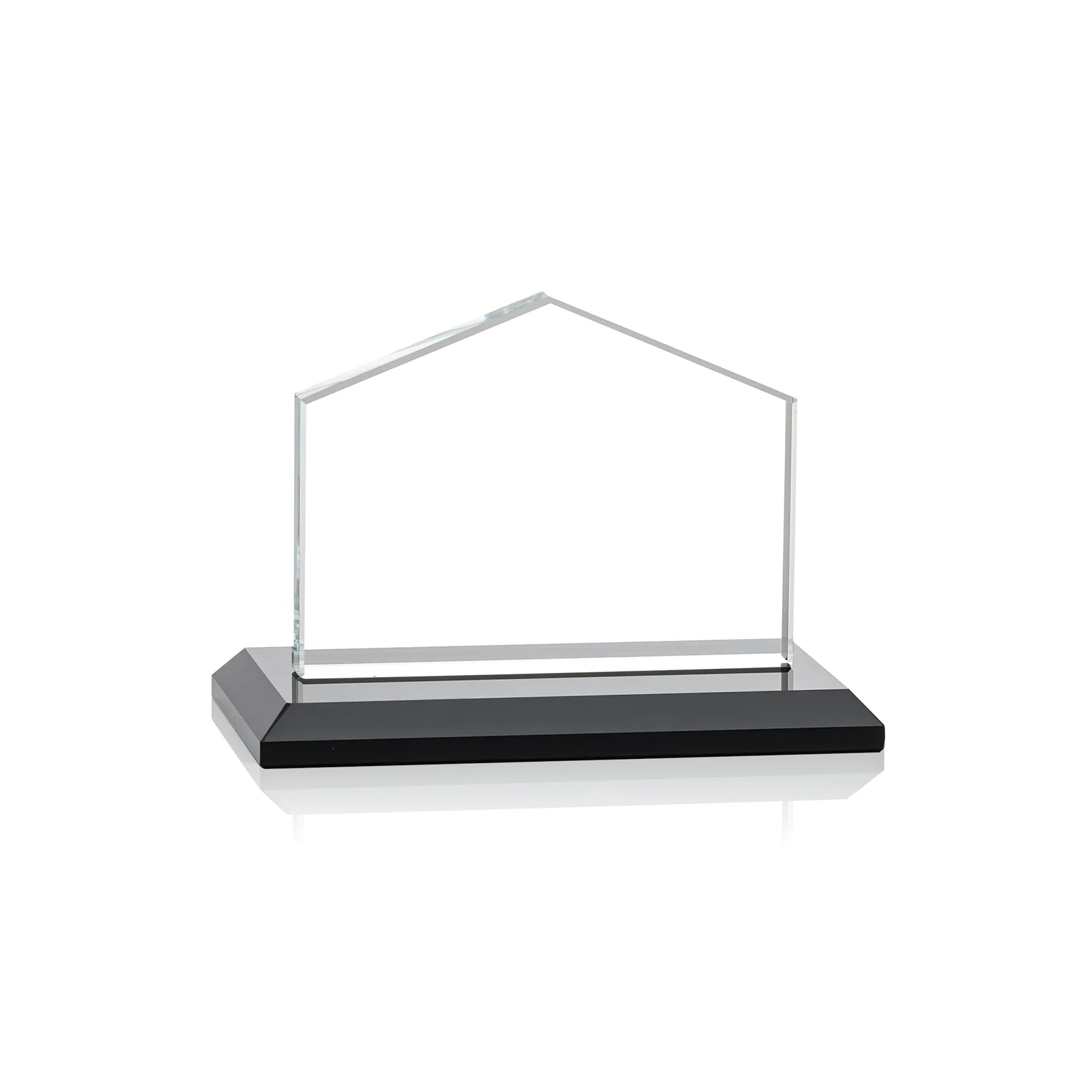 Custom Starfire Crystal Real Estate Award in Eight Base Colors, with your logo for dealer and partner awards