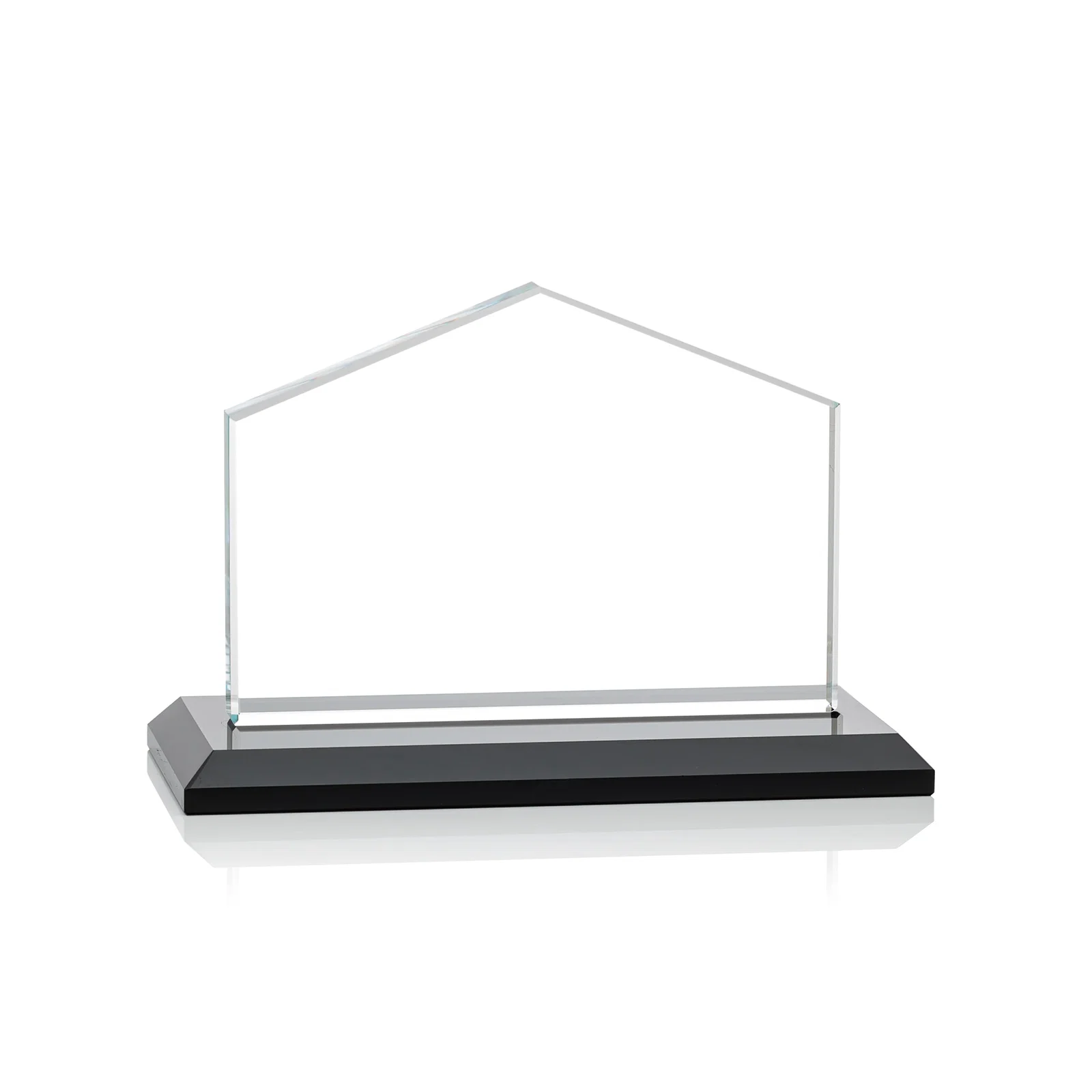 Custom Starfire Crystal Real Estate Award in Eight Base Colors, with your logo for company anniversary events