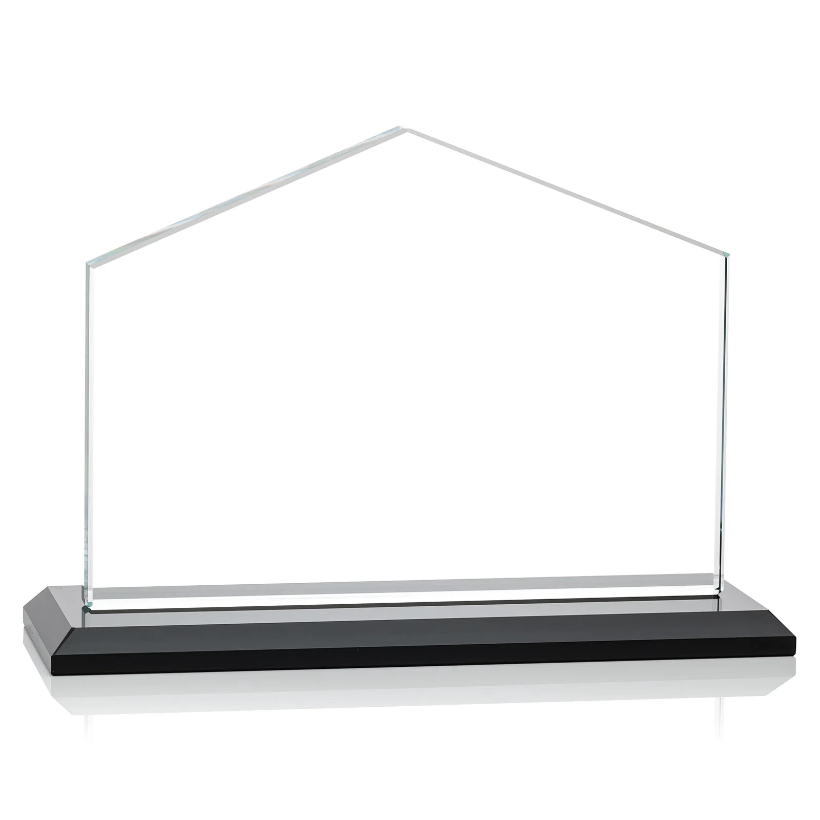 Personalized Starfire Crystal Real Estate Award in Eight Base Colors, with your logo for corporate award ceremonies