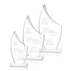 Acrylic Sail Award with Deep Bevels