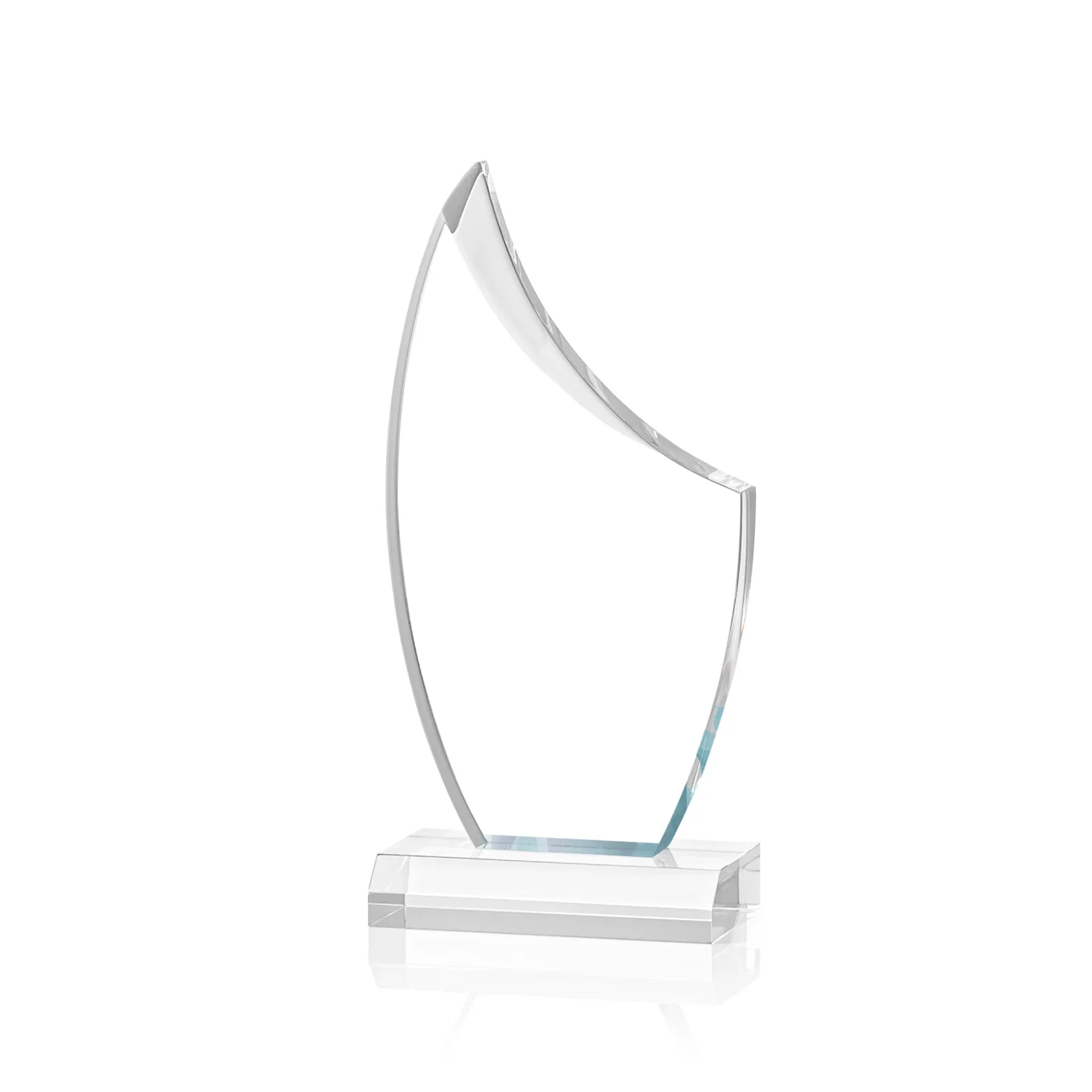 Custom Acrylic Sail Award with Deep Bevels for company anniversary events