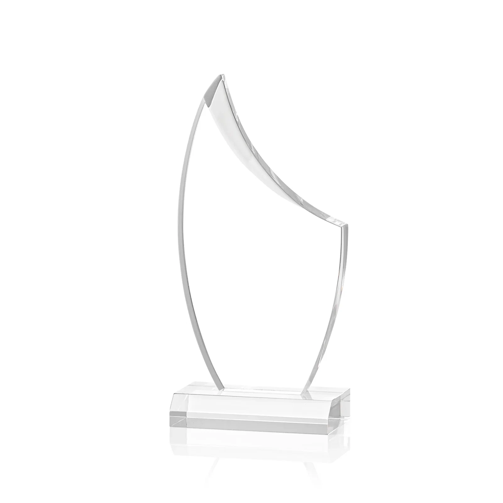 Custom Acrylic Sail Award with Deep Bevels for safety achievement programs